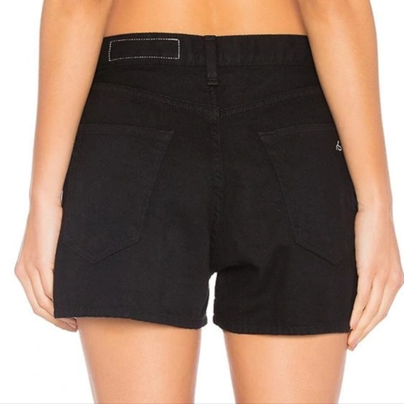 Rag & Bone Justine High Rise Denim Shorts in Black - sz 28 - Excellent Condition - Picture 2 of 7